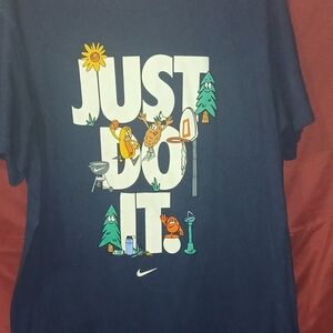 Nike Kids Navy Just Do It Graphic Tee